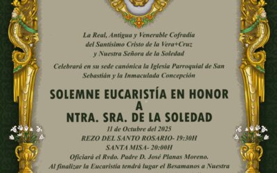 SOLEMNE EUCARISTíA EN HONOR A NTRA. SRA. DE LA SOLEDAD